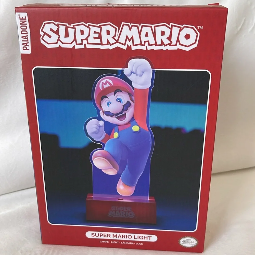Paladone, Super Mario Acrylic LED Decor Light - Red and Blue